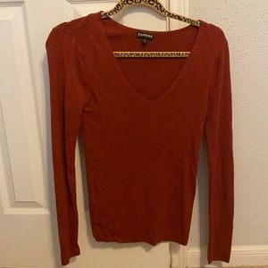 Express orange sweater